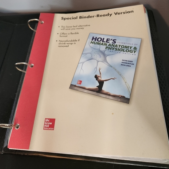 Hole's Essentials Of Human Anatomy And Physiology Binder Ready McGraw Hill - Picture 1 of 4